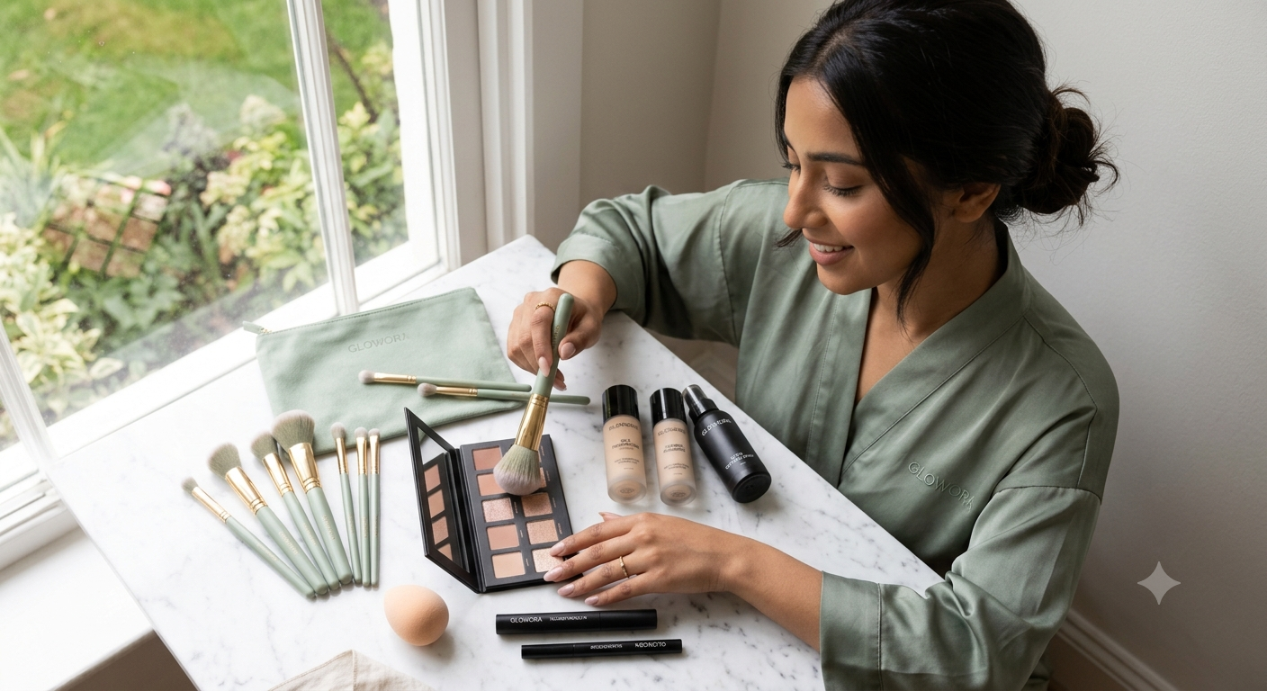 Glowora Complete Makeup Kit Bundle – 9-in-1 Beauty Essentials Set