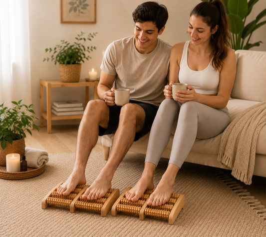 Wooden Roller Foot Massager